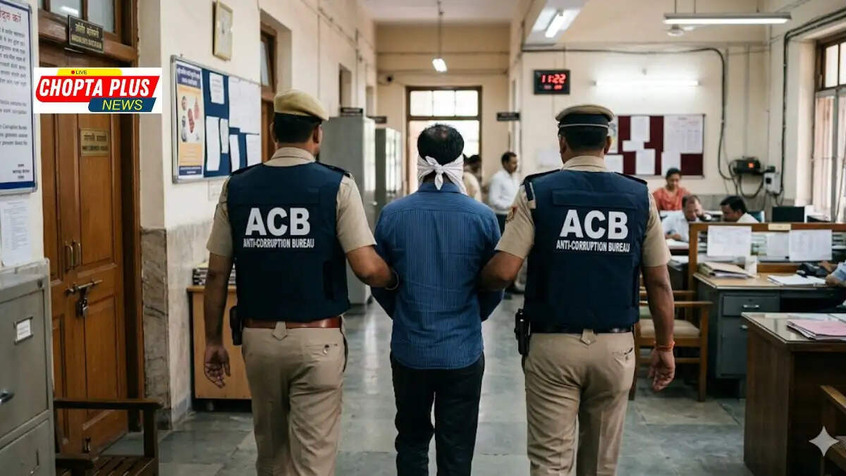 फतेहाबाद लघु सचिवालय: दवाइयों का बिल पास करने की एवज में 3 हजार की रिश्वत लेते ट्रेजरी क्लर्क को एसीबी ने पकड़ा।