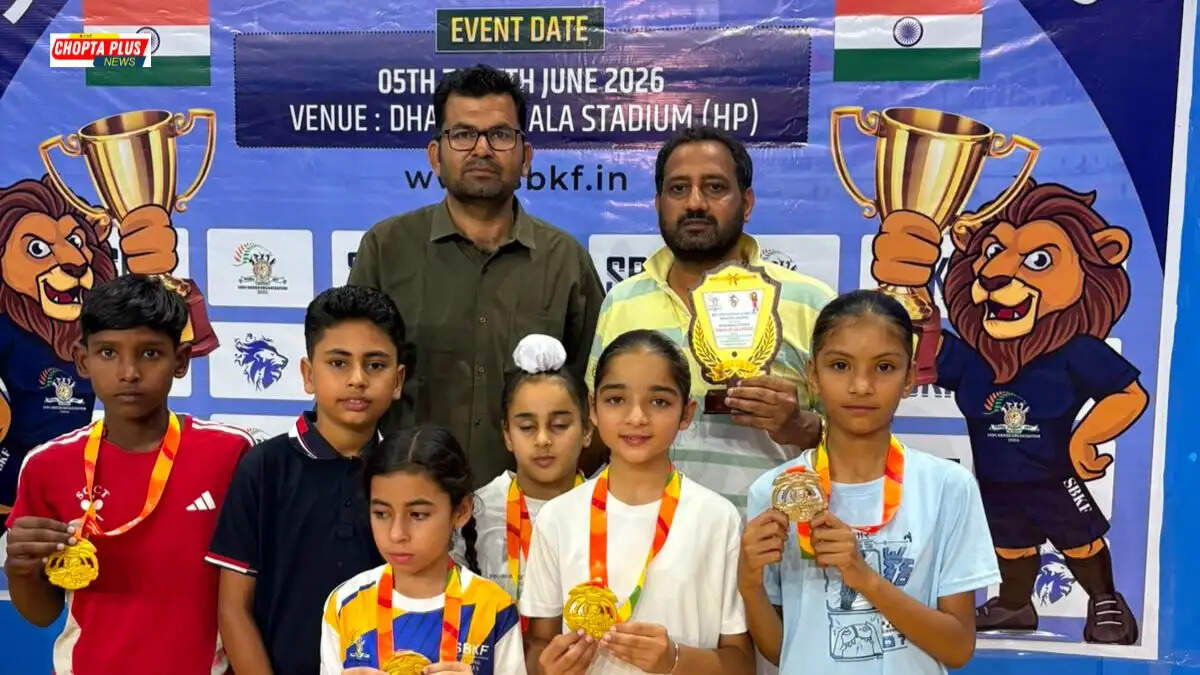 हिमाचल धर्मशाला में आयोजित 14वीं नेशनल गेम्स में मेडल जीतने वाले सिरसा के संतनगर गांव के खिलाड़ी और कोच