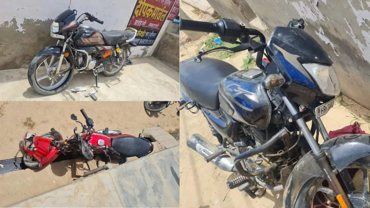 सिरसा के जमाल में तीन बाइकों की टक्कर में छह युवक घायल, सड़क हादसा