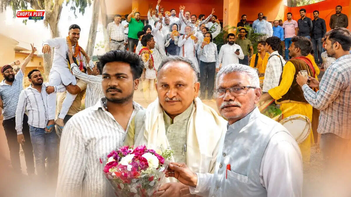 हरियाणा निकाय चुनाव परिणाम 2026 में बीजेपी की जीत का जश्न