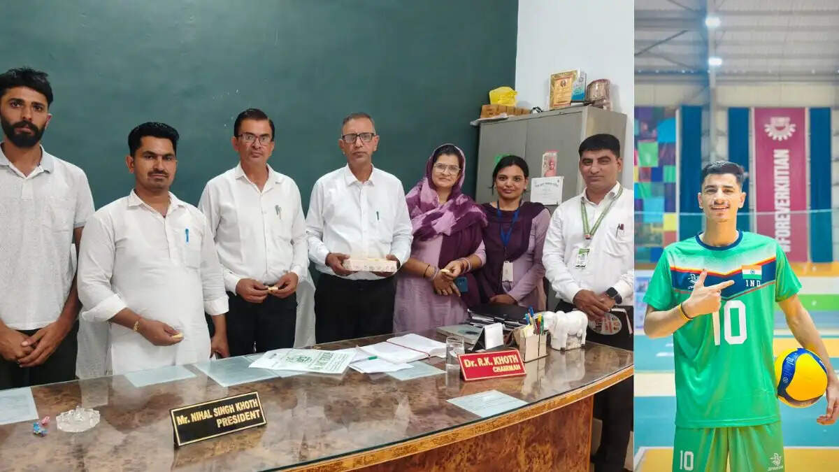 सिरसा के मोहित डूडी का भारतीय अंडर-18 वॉलीबॉल टीम में चयन, चीन में दिखा रहे दम