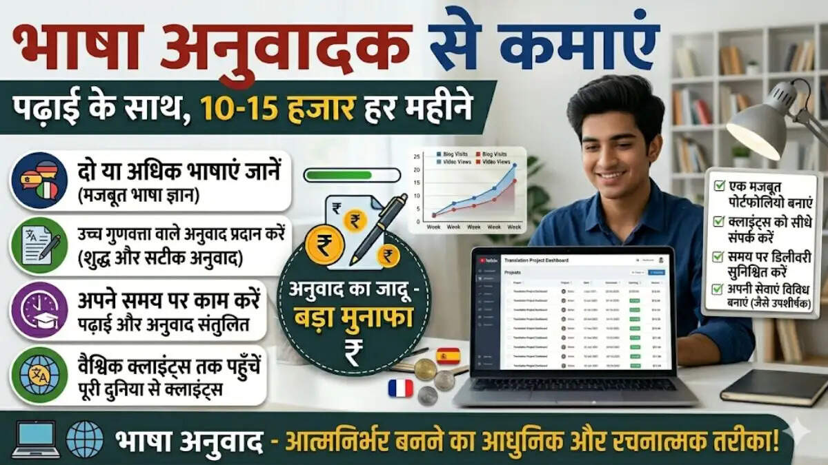 2026 में पढाई के साथ-साथ हर महीने 10 से 15 हजार रुपये की कमाई के 12 बेस्ट तरीके, जिनसे सच में होती है कमाई