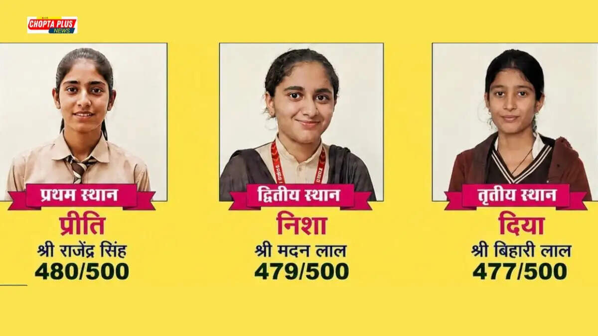 HBSE 12th result topper girls from Govt Senior Secondary School Sahuwala 2 Sirsa highlighting block topper Preeti