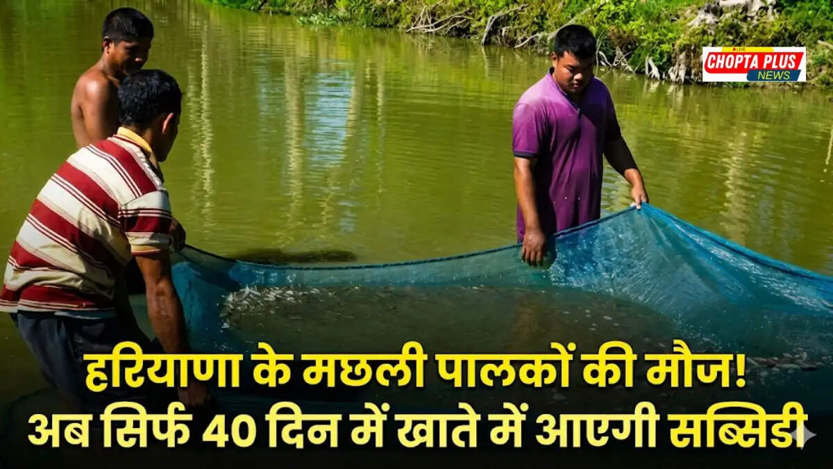 Haryana farmer doing fish farming getting subsidy under new Right to Service Act guidelines