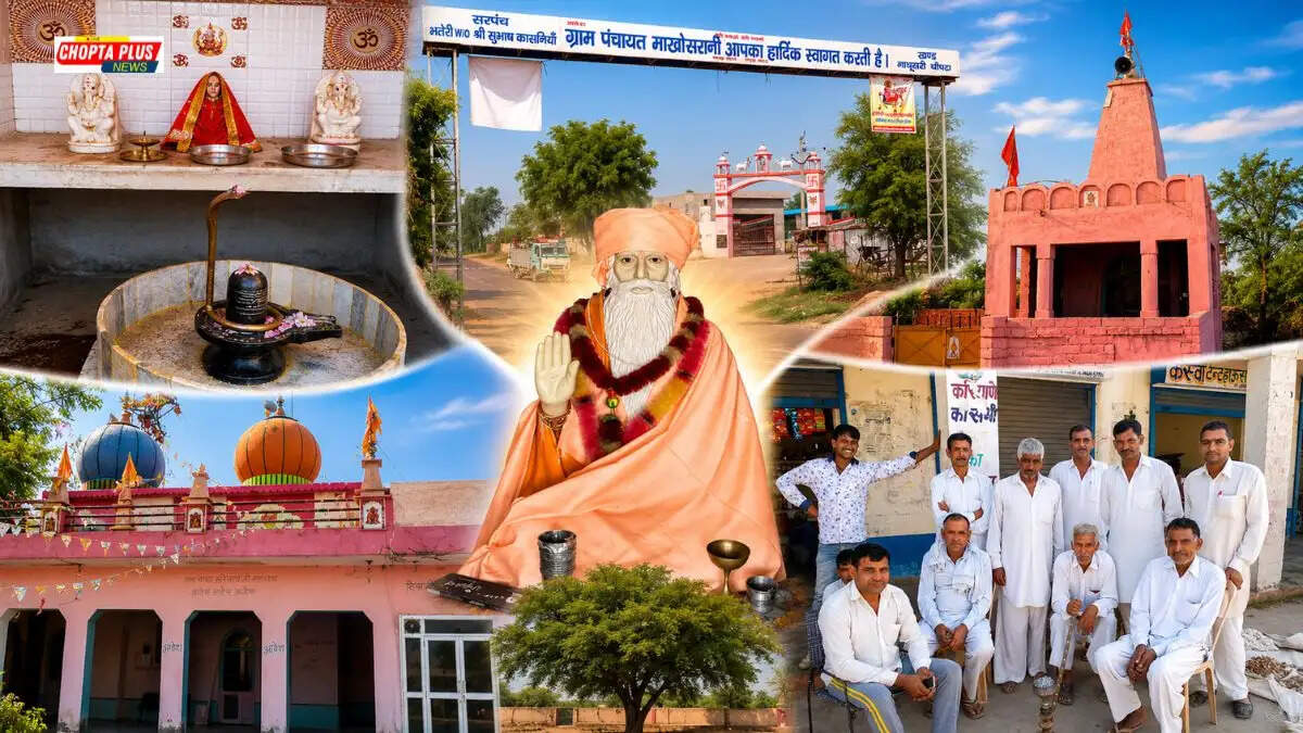 सिरसा जिले के 300 साल पुराने माखोसरानी गांव का बाहरी दृश्य, जहां सेम की समस्या के कारण खेती बर्बाद हो रही है।