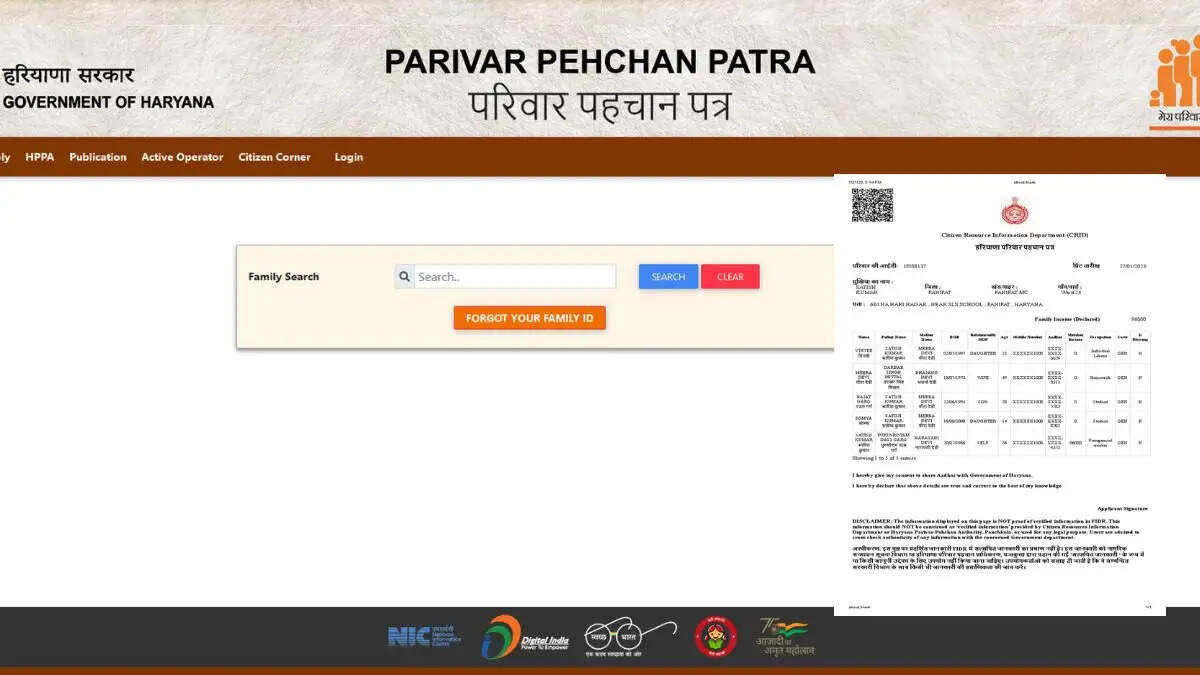 परिवार पहचान पत्र में बड़ा बदलाव: नवविवाहित पुरुषों को मूल फैमिली आईडी में जोड़ने का प्रावधान लागू 