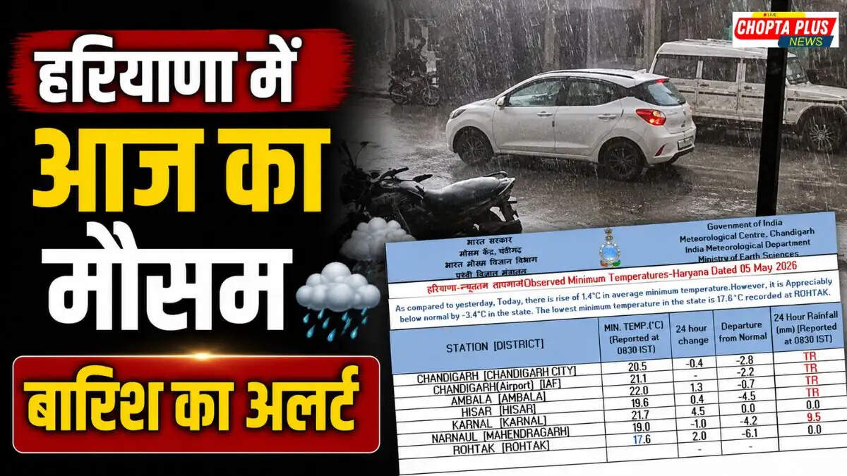 Dark heavy clouds and rain during a severe hailstorm in Hisar Haryana with strong dusty winds.
