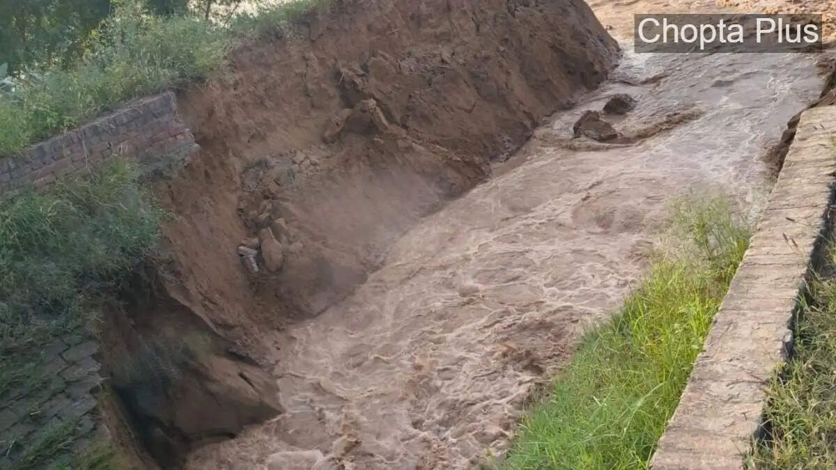 सिरसा: नाथुसरी चोपटा क्षेत्र के रंधावा के पास अचानक टूटी शेरांवाली नहर