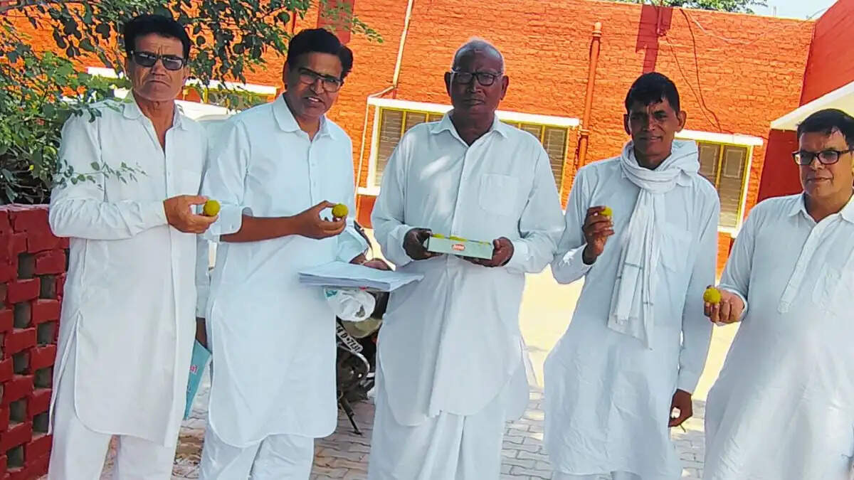 सिरसा सीएम विंडो शिकायत पर खंड कार्यालय ओढां की कार्रवाई, शिकायतकर्ताओं ने मिठाई बांटी
