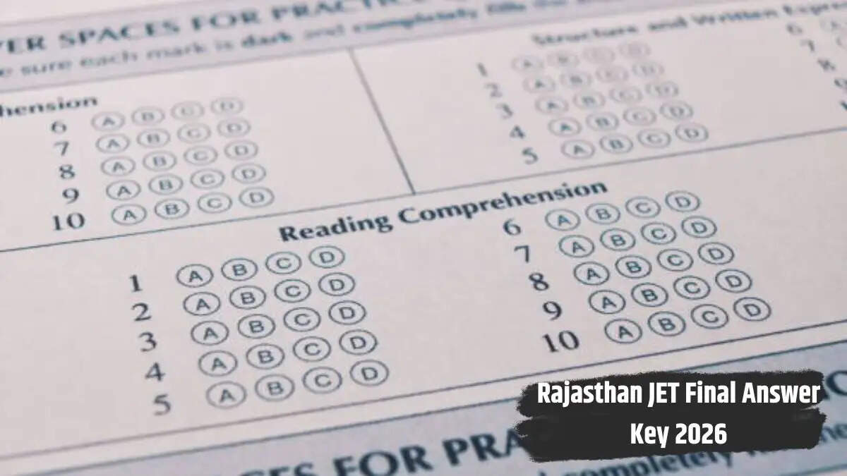 Rajasthan JET Final Answer Key 2026