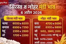 चोपटा प्लस: सिरसा और नोहर मंडी भाव 6 अप्रैल 2026