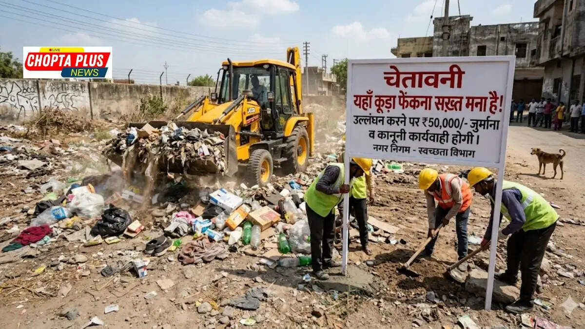 सिरसा में अनाधिकृत स्थानों पर कचरा फेंकने वालों पर NGT के निर्देशानुसार 50 हजार तक का जुर्माना लगेगा।
