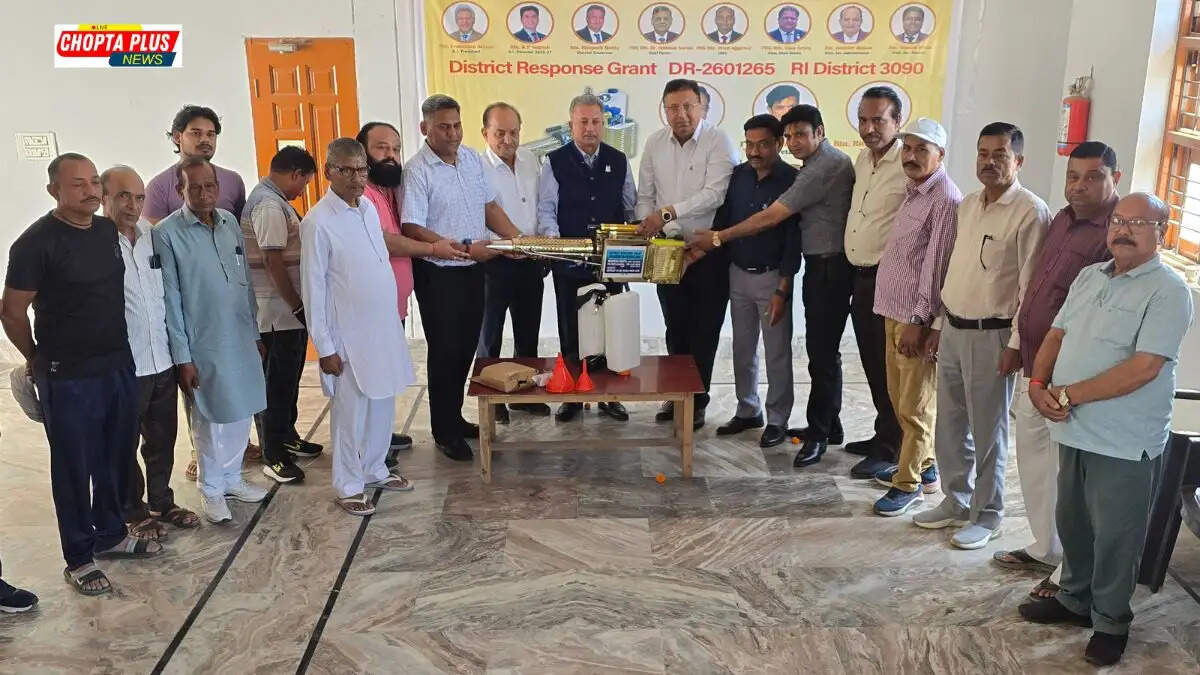 Rotary Club Sirsa Grace Fogging Machine Donation