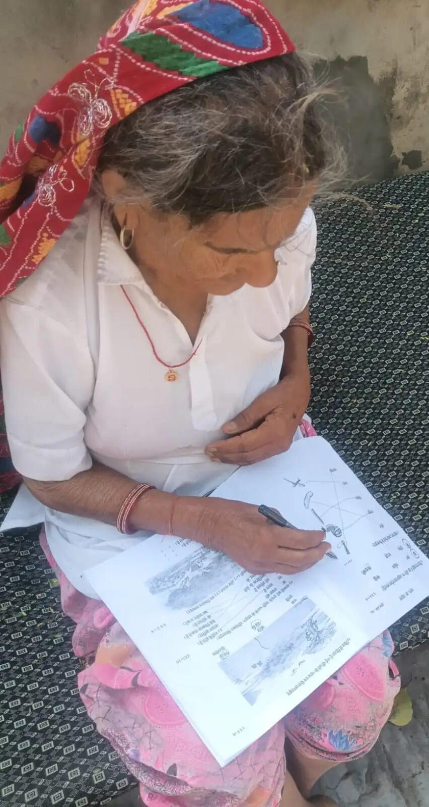 96 year old Hardei took the exam